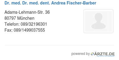 Dr med dr med dent andrea fischer barber