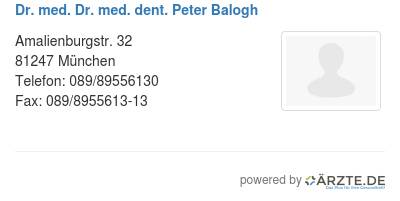 Dr med dr med dent peter balogh