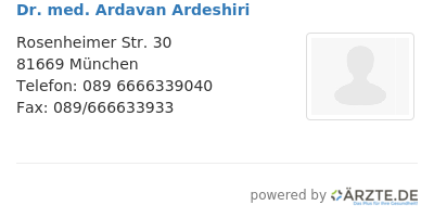 Dr med ardavan ardeshiri