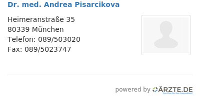 Dr med andrea pisarcikova
