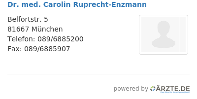 Dr med carolin ruprecht enzmann