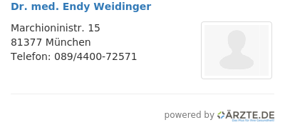 Dr med endy weidinger