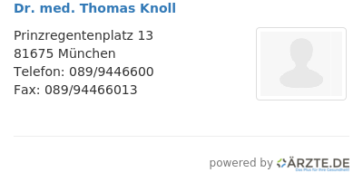Dr med thomas knoll