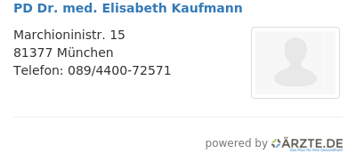 Pd dr med elisabeth kaufmann