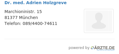 Dr med adrien holzgreve