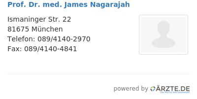 Prof dr med james nagarajah