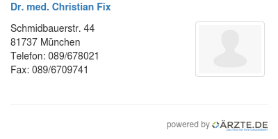 Dr med christian fix