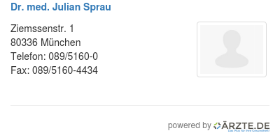 Dr med julian sprau