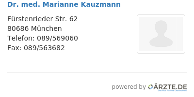 Dr med marianne kauzmann