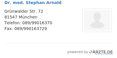 Dr med stephan arnold