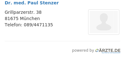 Dr med paul stenzer