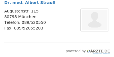 Dr med albert strauss