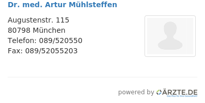 Dr med artur muehlsteffen