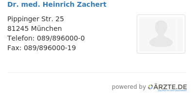 Dr med heinrich zachert