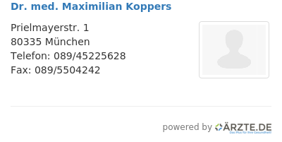 Dr med maximilian koppers