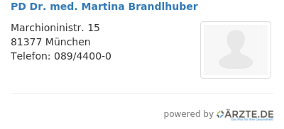 Pd dr med martina brandlhuber