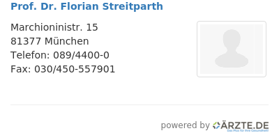 Prof dr florian streitparth