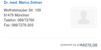 Dr med marco zeitner