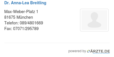 Dr anna lea breitling