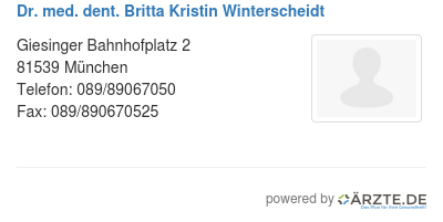 Dr med dent britta kristin winterscheidt 535114