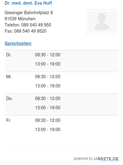 Dr med dent eva huff 599553