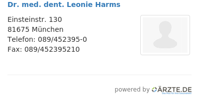 Dr med dent leonie harms 653515