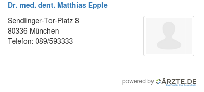 Dr med dent matthias epple 542617