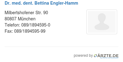 Dr med dent bettina engler hamm 321072