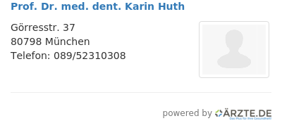 Prof dr med dent karin huth 652657