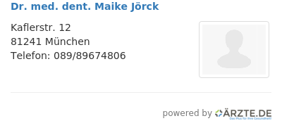 Dr med dent maike joerck