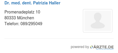 Dr med dent patrizia haller
