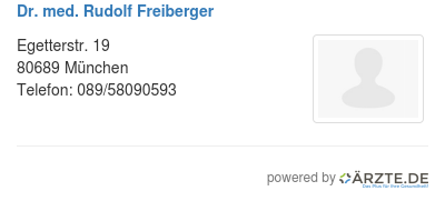 Dr med rudolf freiberger