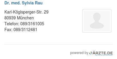 Dr med sylvia rau