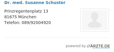 Dr med susanne schuster