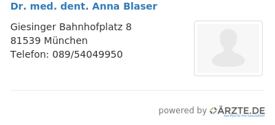 Dr med dent anna blaser 652401