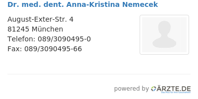 Dr med dent anna kristina nemecek
