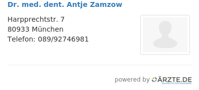 Dr med dent antje zamzow 673585