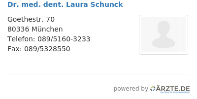 Dr med dent laura schunck