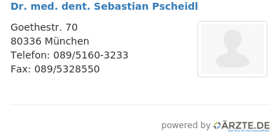 Dr med dent sebastian pscheidl