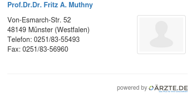 Prof dr dr fritz a muthny