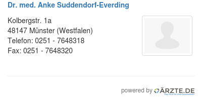 Dr med anke suddendorf everding