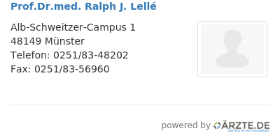 Prof dr med ralph j lelle