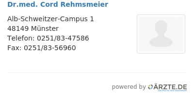 Dr med cord rehmsmeier