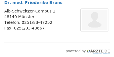 Dr med friederike bruns