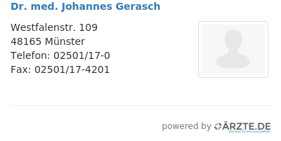 Dr med johannes gerasch