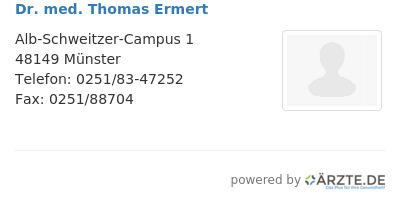 Dr med thomas ermert