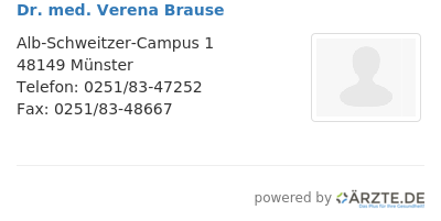 Dr med verena brause
