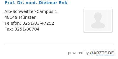 Prof dr med dietmar enk