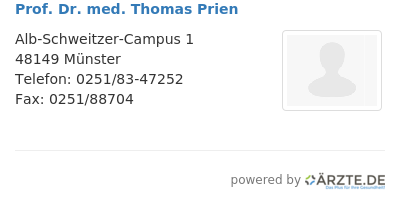Prof dr med thomas prien