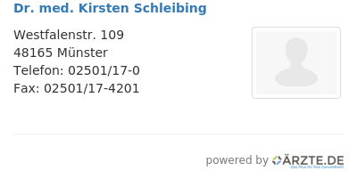 Dr med kirsten schleibing